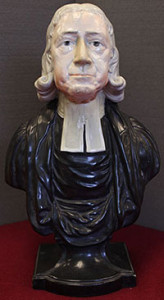 10. John Wesley by Enoch Wood (after 1791). Solid back with medallion, painted lead glazed creamware. Tipple Collection, Object 204, from the Methodist Collection at Drew University, Madison, New Jersey. Photo by the author.
