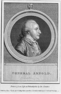 "Portrait of Benedict Arnold," from The European Magazine and London Review, March 1, 1783. Photograph courtesy of the author. Click to enlarge in a new window.