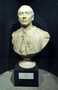 3. Marble copy of original portrait bust of John Paul Jones by Jean Antoine Houdon, 1780. Houdon was commissioned to make the bust by the Masonic lodge in Paris of which both he and Jones were members. Image courtesy of the United States Naval Academy Museum, Annapolis, Maryland.