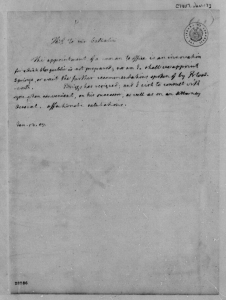 1. Thomas Jefferson to Albert Gallatin, January 13, 1807, in Library of Congress, The Thomas Jefferson Papers, Series 1, General Correspondence, 1651-1827 (accessed at American Memory Website). 