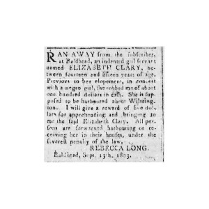 4. Wilmington Gazette, September 13, 1803. Courtesy of the State Archives of North Carolina.