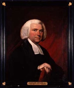 Mather Byles, Jr., Mather Brown, oil on canvas (30 x 25 1/4 inches), 1784. Courtesy of the Portrait Art Collection (Gift of Josephine Spencer Gay, 1923), the American Antiquarian Society, Worcester, Massachusetts.