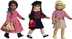 Fig. 1: American Girl Dolls: Addie, Molly, Kit. © by the Pleasant Company.