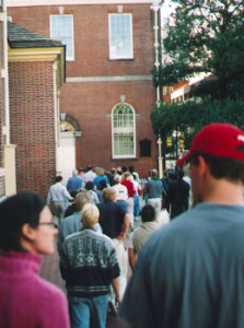 Fig 2. Visitors begin the tour. Courtesy of Independence National Historical Park.