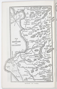 2. Map of the Beirut mission, where an Arabic version of Pilgrim’s Progress was published in 1844. Kitāb Siyāḥat al-Masīḥī. Bayrūt. “Mission to Syria,” engraving in Maps and Illustrations of the Missions of the American Board of Commissioners for Foreign Missions (Boston, 1843). Courtesy of the American Antiquarian Society, Worcester, Massachusetts.