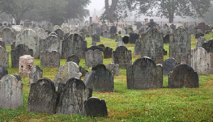 1. The Common Burying Ground at Newport, Rhode Island, summer, 2011. Courtesy of the author.
