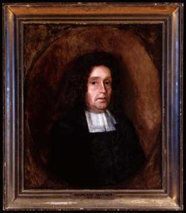 2. Increase Mather (1639-1723), anonymous, oil on canvas, c. 1720. Gift of Hannah Mather Crocker, 1815. Courtesy of the American Antiquarian Society, Worcester, Massachusetts