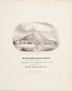 1. Title page, "Metacom's Grand March," composed by Oliver J. Shaw. Thayer, lithographer (Boston, 1840). Courtesy of the American Antiquarian Society, Worcester, Massachusetts.