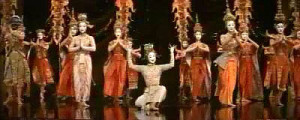 Fig. 2. Performance of Uncle Tom's Cabin in the 1956 film version of Rodgers and Hammerstein's The King and I. Click on the image to view an excerpt from the film on the Uncle Tom's Cabin and American Culture Web site. Scroll down to the bottom of the linked page to see the film.