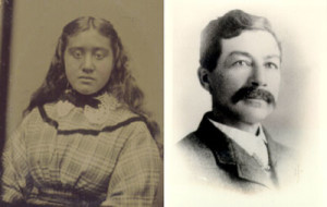 Fig. 4. Redelphia Rickman (born in 1854) and her brother William H. Rickman (born in 1859). They were born in Calvin Center, Michigan, the children of Uriah Rickman and Sarah Dungey, and the grandchildren of Peter Rickman. The Rickman family probably originated in Halifax County, Virginia, during the colonial period. John and Nicholas Rickman were heads of "other free" households in Stokes County, North Carolina, in 1800. Photograph courtesy of Tom Kavalak Jr.