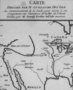 Fig. 3. "Carte Dressée par M. Guillaume Del’Isle," 1752. Courtesy of the National Archives of Canada.