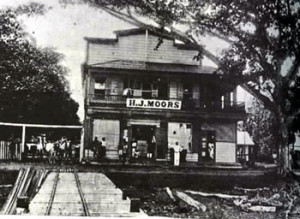 Fig. 2. Harry Moors's store at Apia. From The Cyclopedia of Samoa, Tonga, Tahiti, and the Cook Islands (Sydney, 1907), collection of the author.