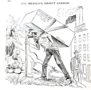 "Mexico’s object lesson," from Sound Currency (1895). Courtesy of the Library of Congress.