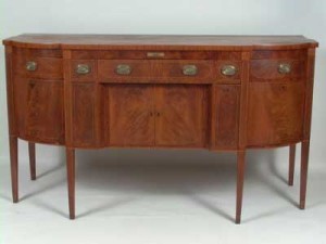 Sideboard, 1790-1810, originally owned by Joseph Wilcox. Courtesy of the Collection of the New-York Historical Society. Accession Number 1955.48.