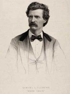 9. "Samuel L. Clemens 'Mark Twain,'" engraved by A.H. Ritchie, date unknown. Courtesy of the American Portrait Print Collection, the American Antiquarian Society, Worcester, Massachusetts.