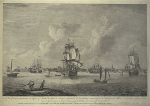 Fig. 1. A View of Charles Town: The Capital of South Carolina in North America, from Scenographia Americana (London, 1768). Courtesy of the American Antiquarian Society.