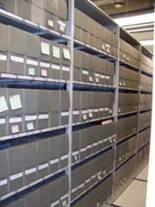 Fig. 2. Manuscripts and archives now ready for researchers' use at the Connecticut Historical Society. Rehousing and creation of online catalog records was accomplished with support from a Basic Projects grant from the National Historical Records and Publications Commission. Courtesy of the Connecticut Historical Society, Hartford.