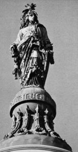 Fig. 1. Statue of Freedom, U.S. Capitol dome, sculpted by Thomas Crawford. Bronze, 234 inches, cast by Robert Mills (1863). Courtesy of the Architect of the Capitol, Washington, D.C