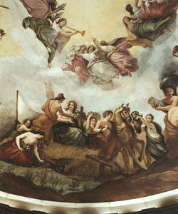 Fig. 11. Detail of The Apotheosis of Washington, fresco by Constantino Brumidi, U.S. Capitol Rotunda Dome (1862-1865). Courtesy of the Architect of the Capitol, Washington, D.C. Click image to enlarge in a new window.
