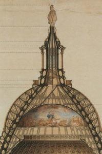 Fig. 15. Detail of "Cross-Section of the Dome of the U.S. Capitol," Thomas U. Walter (1859). Courtesy of the Architect of the Capitol, Washington, D.C. Click image to enlarge in a new window.