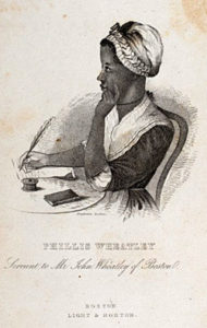 "Phillis Wheatley, Negro Servant to Mr. John Wheatley, of Boston," engraver unknown. Frontispiece from Poems on various subjects, religious and moral, by Phillis Wheatley (London, 1773). Courtesy of the American Antiquarian Society, Worcester, Massachusetts.