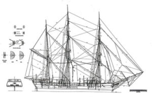 1. "Ship's Plan of the C.W. Morgan." Courtesy of Daniel S. Gregory Ships Plans Library, © Mystic Seaport, Mystic, Connecticut.