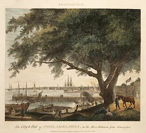Fig. 6. William Birch's image of the Treaty Elm. Courtesy of the American Antiquarian Society, Worcester, Massachusetts.
