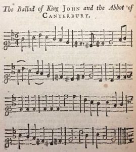 1. "The Ballad of King John and the Abbot of Canterbury," in Wit and mirth: or, Pills to purge Melancholy, printed by William Pearson for Henry Playford (London, 1719). Courtesy of the Huntington Library, San Marino, California.