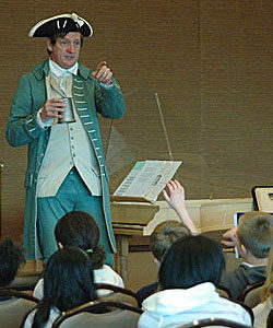 2. David Hildebrand with fifth graders at the Nevada History Center, Las Vegas, 2011. Thank goodness kids still know and are willing to sing "Yankee Doodle!" Photograph courtesy of David and Ginger Hildebrand.