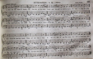 12. The hymn tune Donrossness from The Haydn Collection of Church Music, by Benjamin Franklin Baker and Lucien H. Southard (1850). Photograph courtesy of the author. 