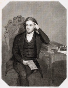 "Portrait of Rufus W. Griswold," painted by J.B. Read, engraved by G. Parker, from Graham's Magazine (June 1845). Courtesy of the American Portrait Prints Collection, the American Antiquarian Society, Worcester, Massachusetts.