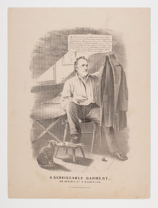 4. “A Serviceable Garment—Or Reverie of a Bachelor.” Courtesy the American Antiquarian Society, Worcester, Mass.