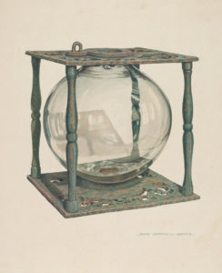 Rose Campbell-Gerke, Ballot Box, American, active c. 1935, c. 1939, watercolor and graphite on paperboard, Index of American Design