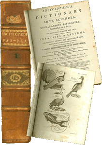 1. George Washington's copy of Encyclopedia, or A Dictionary of Arts, Sciences, and Miscellaneous Literature. Courtesy of the Mount Vernon Ladies' Association, Mount Vernon, Virginia.