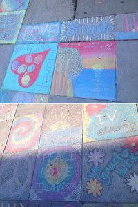 chalk art memorials