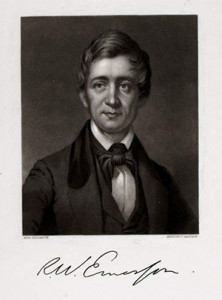 Portrait, "R[alph] W[aldo] Emerson," mezzotint by John Sartain after Mrs. Hildreth, taken from The Drawing-Room Scrap Book (Philadelphia, 1850). Courtesy of the American Antiquarian Society, Worcester, Massachusetts.