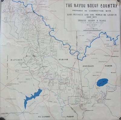 9. A map commissioned by Sue Eakin from local cartographer and surveyor Rufus Smith (1970). Signed by Eakin. Courtesy of Ethel and Herman Midlo Center for New Orleans Studies, New Orleans, Louisiana.