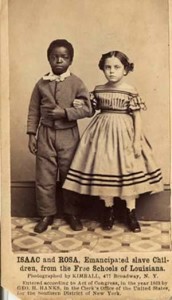 Fig. 17. Kimball: Isaac and Rosa, carte de visite, 1863. Collection of Greg French.