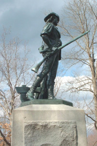 Fig. 2. The Concord Minuteman by Daniel Chester French. This sculpture can be found today at the Old North Bridge in Concord, Massachusetts. Photo by Douglas Yeo, www.yeodoug.com.