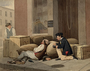 21. David Claypoole Johnston, "Sleeper and Marker" (1855). Courtesy of the David Claypoole Johnston Family Collection (Box 3, Folder 18), American Antiquarian Society, Worcester, Massachusetts.