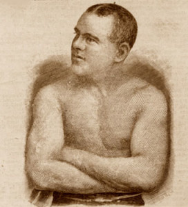 Fig. 4. Boxer Andy Bowen, courtesy Antiquities of the Prize Ring