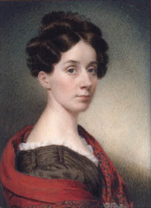 Fig. 3. Sarah Goodridge. Self-Portrait, 1830. Watercolor on ivory. 3 3/4" x 2 5/8" (9.52 x 6.73 cm). Museum of Fine Arts, Boston. Gift of Miss Harriet Sarah Walker, 95.1424. Reprinted with permission.