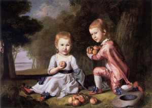 Fig. 1.Charles Willson Peale, The Stewart Children, ca. 1774, oil on canvas,  © Museo Thyssen-Bornemisza, Madrid