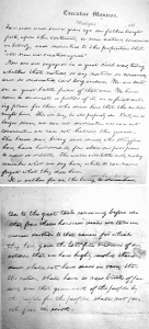 Fig. 2. Copy of the first draft of the Gettysburg Address, in Lincoln's Gettysburg Address and Second Inaugural. Courtesy of the American Antiquarian Society.