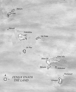 Fig. 1. Fenua'enata, the Land of the People (the Marquesas). Map by Emily Brissenden.