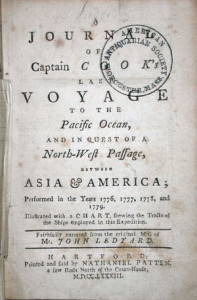 Fig. 4. Title page, Ledyard, A Journal of Captain Cook’s Last Voyage to the Pacific Ocean. Courtesy of the American Antiquarian Society.
