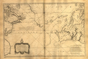 Fig. 1. Jacques Bellin, "Carte Réduite de l’Océan Septentrional," 1766. Courtesy of the Library of Congress, Geography and Map Division, Washington, D.C.