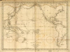 Fig. 4. From La Pérouse’s atlas, "Carte du Grand Océan ou Mer du Sud," 1788. Courtesy of the Library of Congress, Geography and Map Division, Washington, D.C.