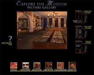 The virtual "central room" of "The Lost Museum." Courtesy American Social History Productions, Inc.