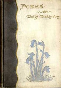 Cover of Poems, by Emily Dickinson (edited by Mabel Loomis Todd and T. W. Higginson), 1890. Courtesy of the American Antiquarian Society.